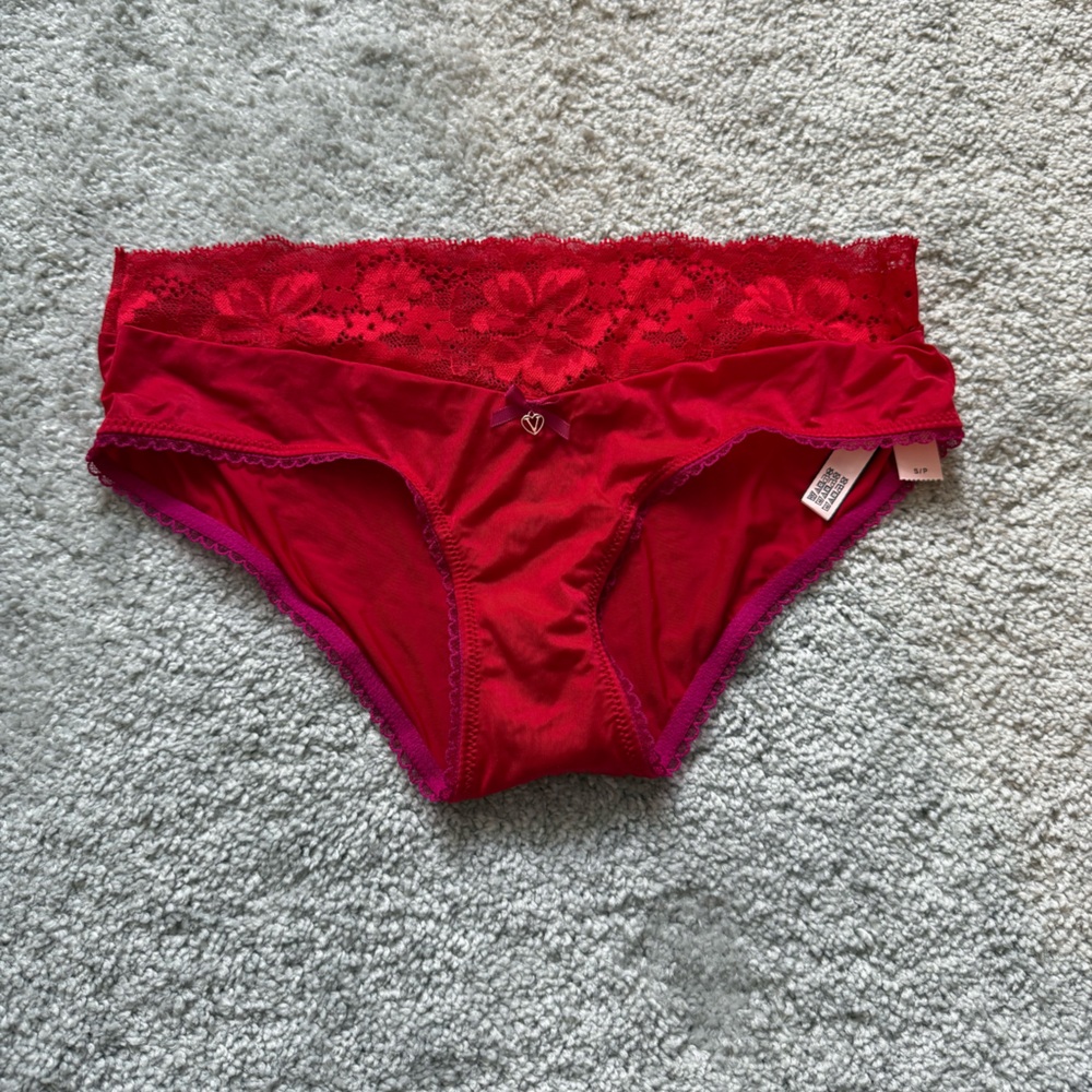 Victoria's Secret Red Lace Cheeky Panties